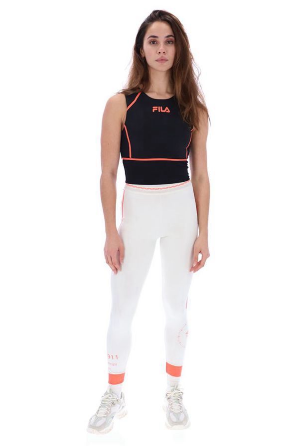 Tops Fila Mulher Pretas - Fila Dara Sports Outlet Portugal,RCIT-26015